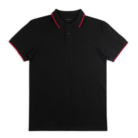 TRENDSWEAR Williams Mens Polo - Black/Red