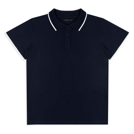 TRENDSWEAR Williams Womens Polo - Navy/White