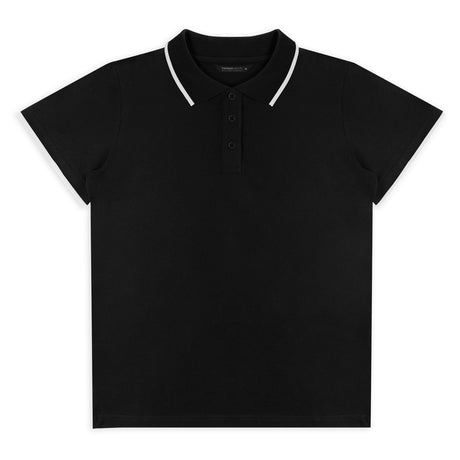 TRENDSWEAR Williams Womens Polo - Black/White