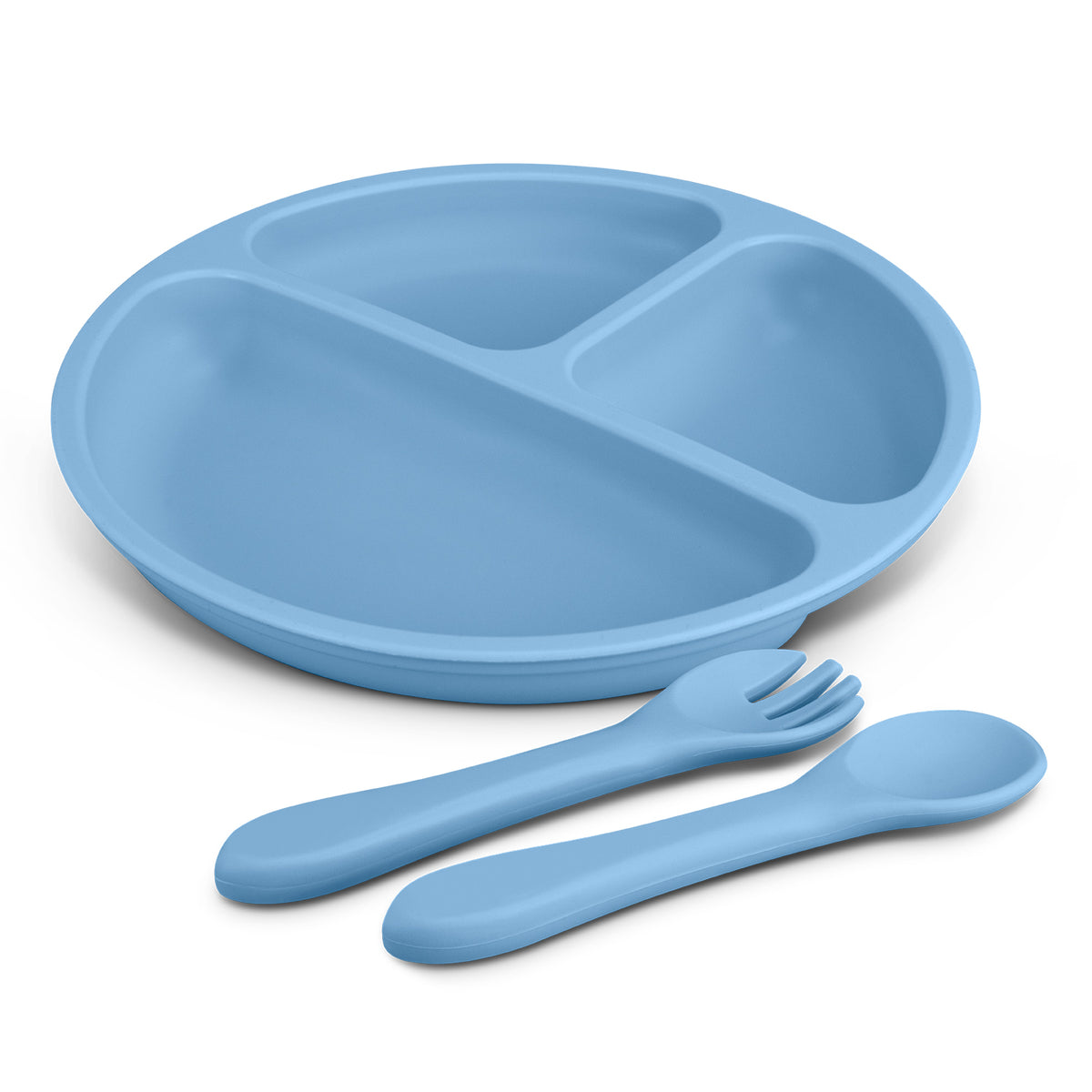 Kids Plate Set - Pale Blue