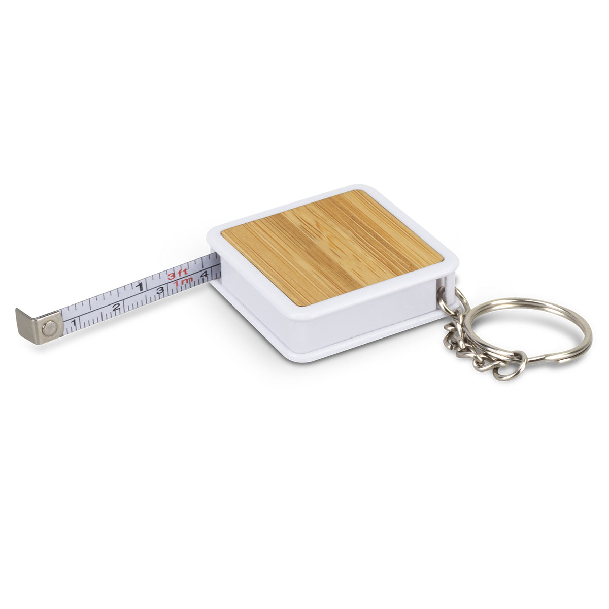 Bamboo Tape Measure Key Ring - Tape Measure