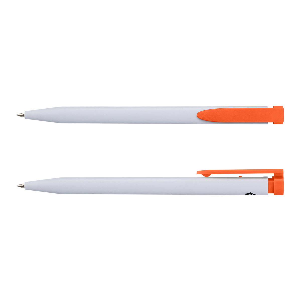 Recycled Plastic Pen - White/Orange