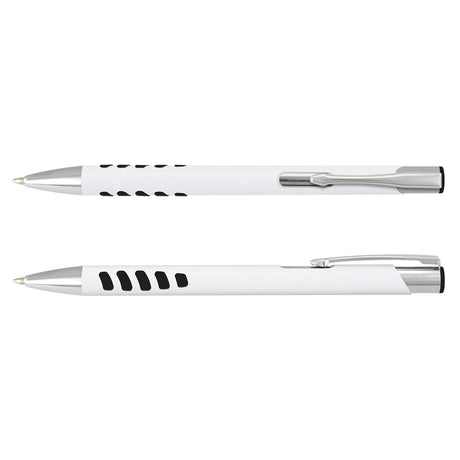 Panama Grip Pen - White Barrel - White/Black