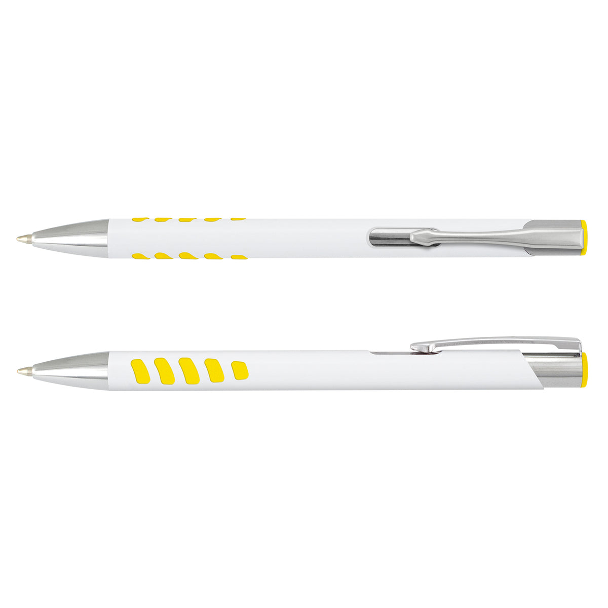 Panama Grip Pen - White Barrel - White/Yellow