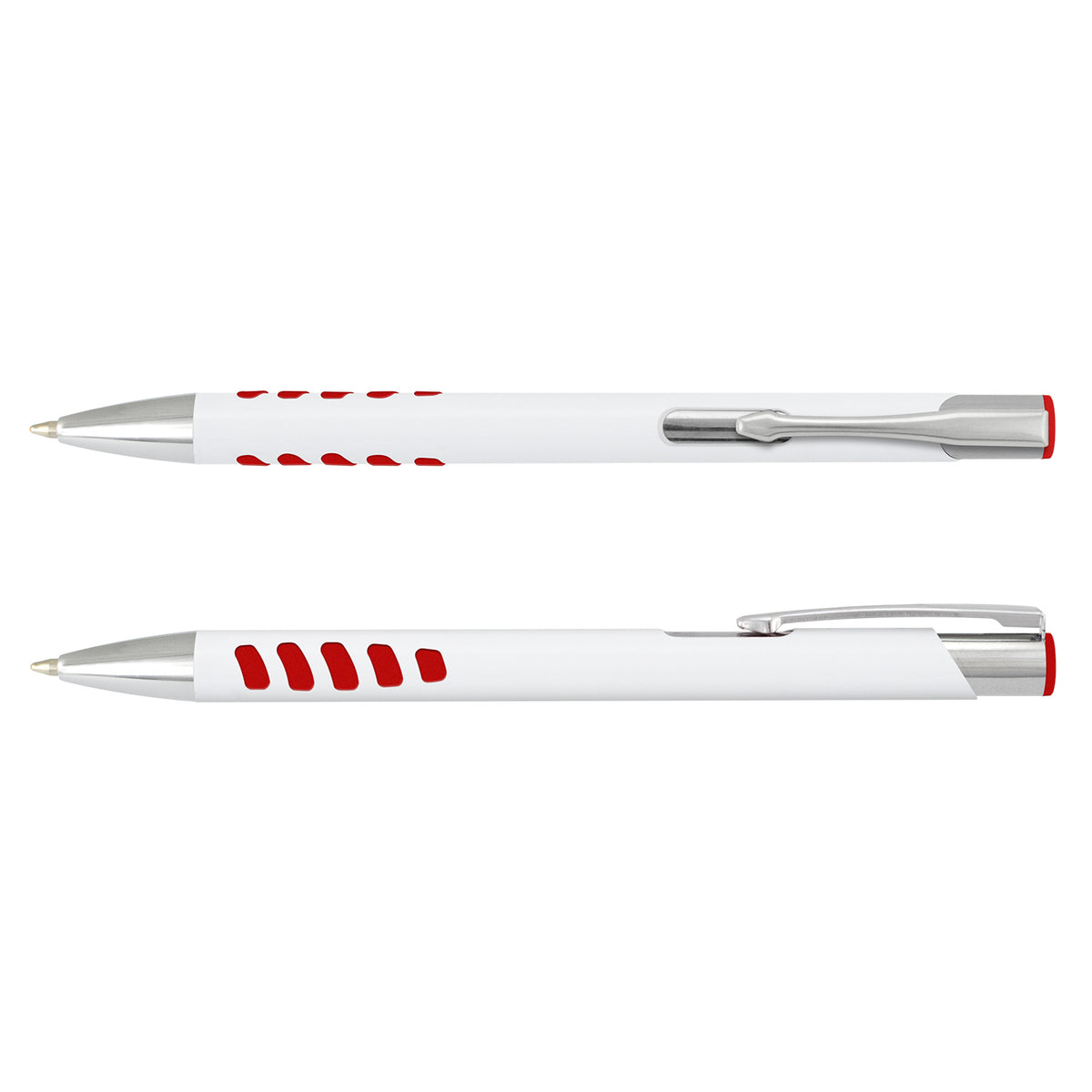 Panama Grip Pen - White Barrel - White/Red