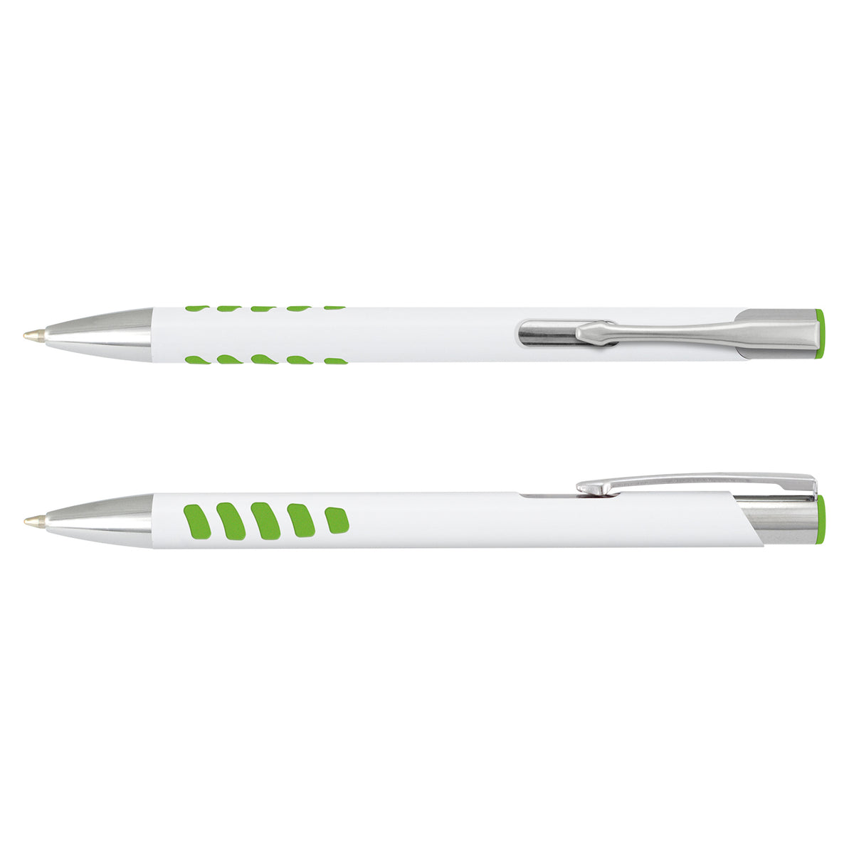 Panama Grip Pen - White Barrel - White/Bright Green