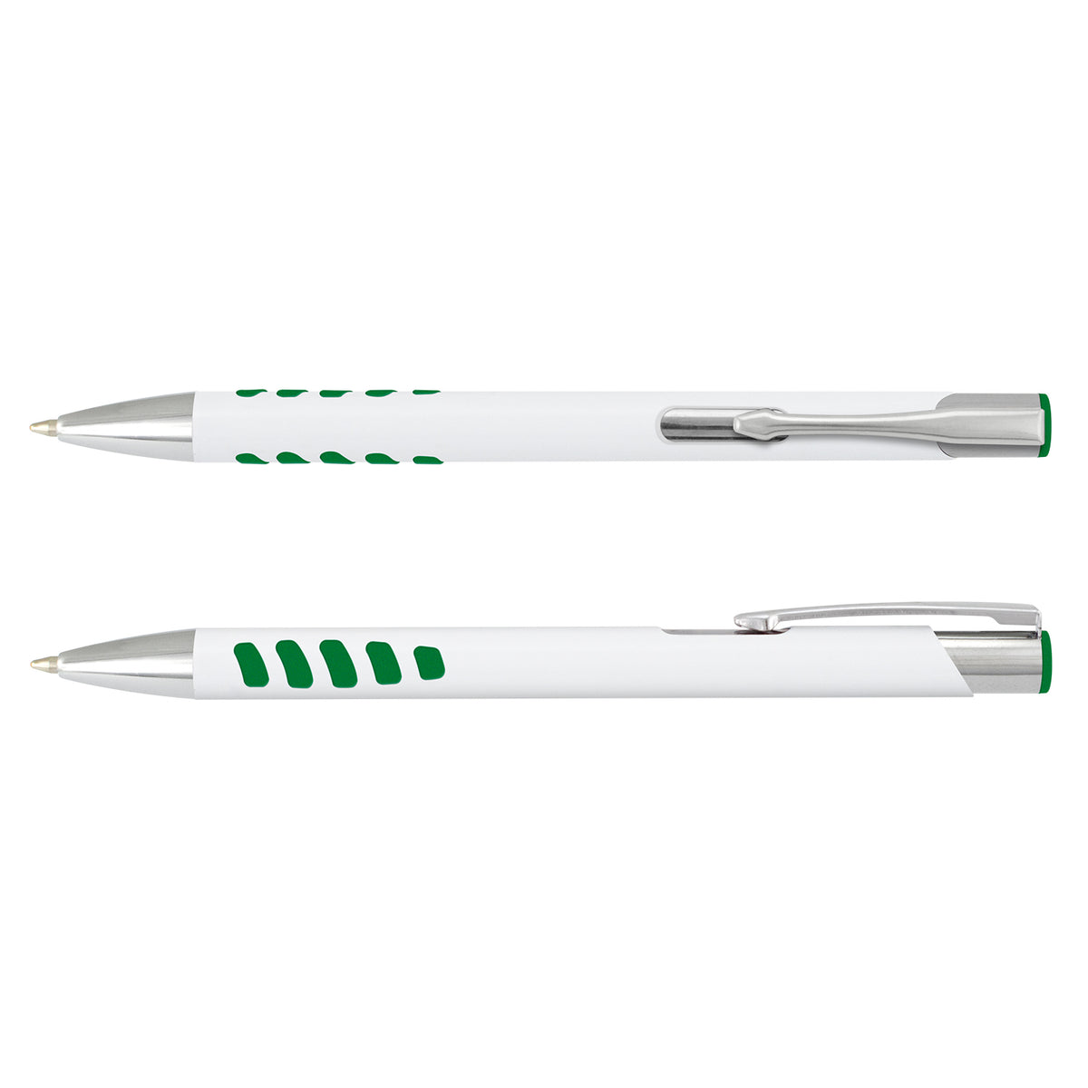 Panama Grip Pen - White Barrel - White/Green