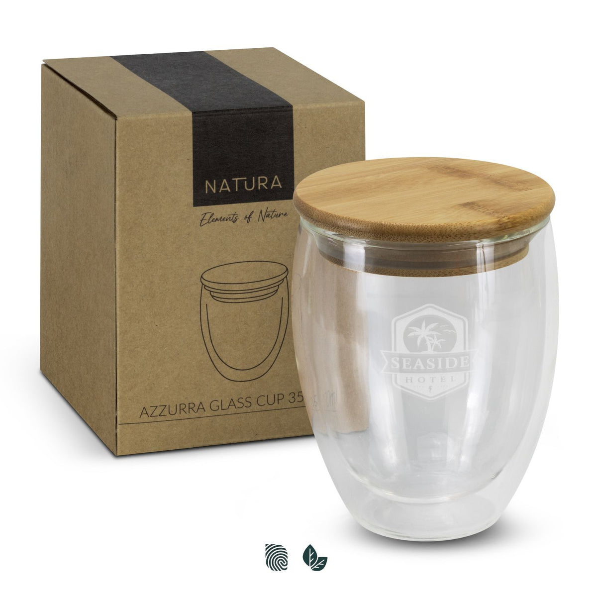 NATURA Azzurra Glass Cup - 350ml - Impact Aware