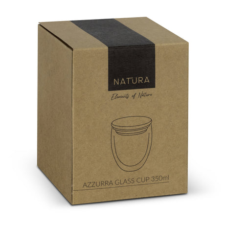 NATURA Azzurra Glass Cup - 350ml - Gift Box