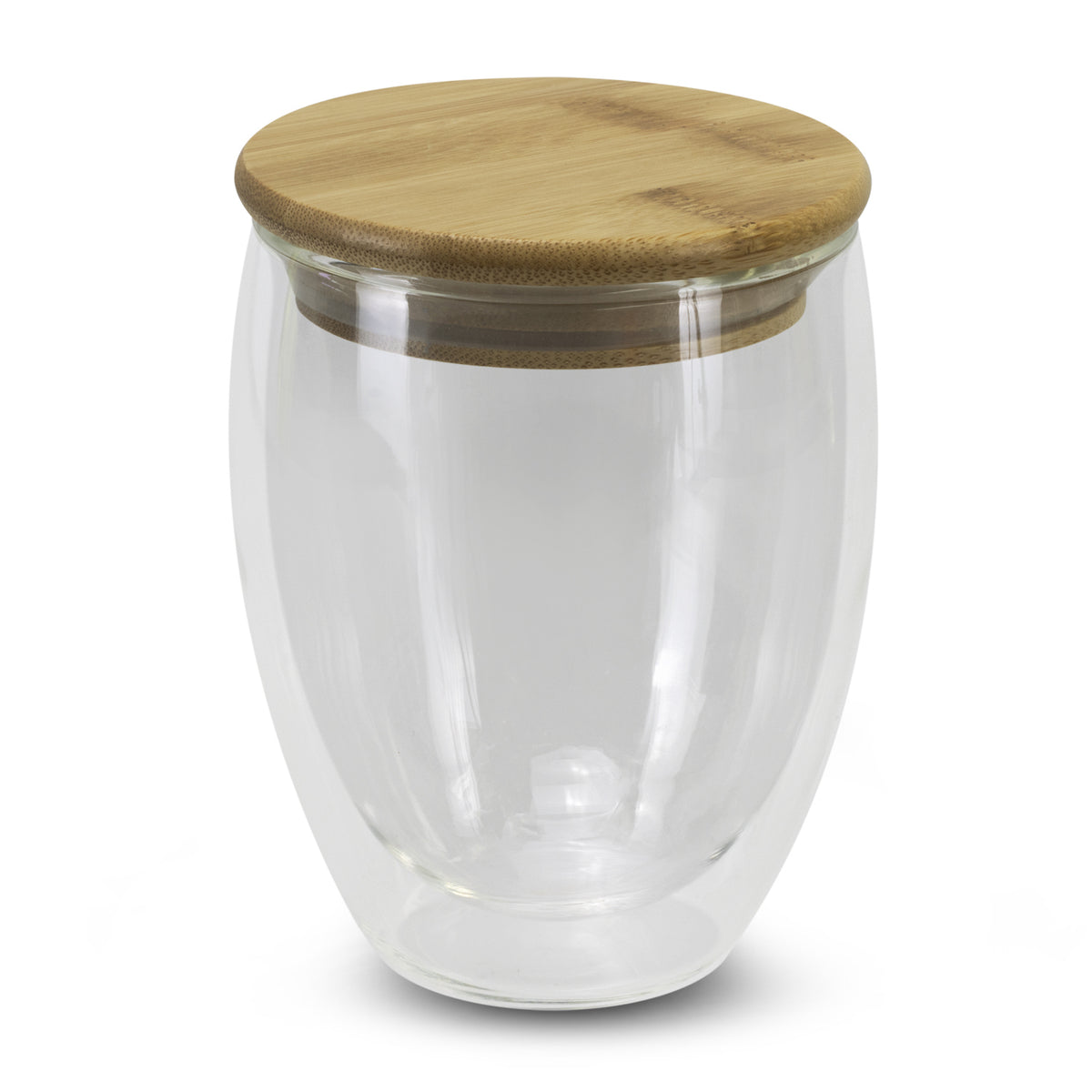 Azzurra Glass Set - 350ml - Clear/Natural Lid