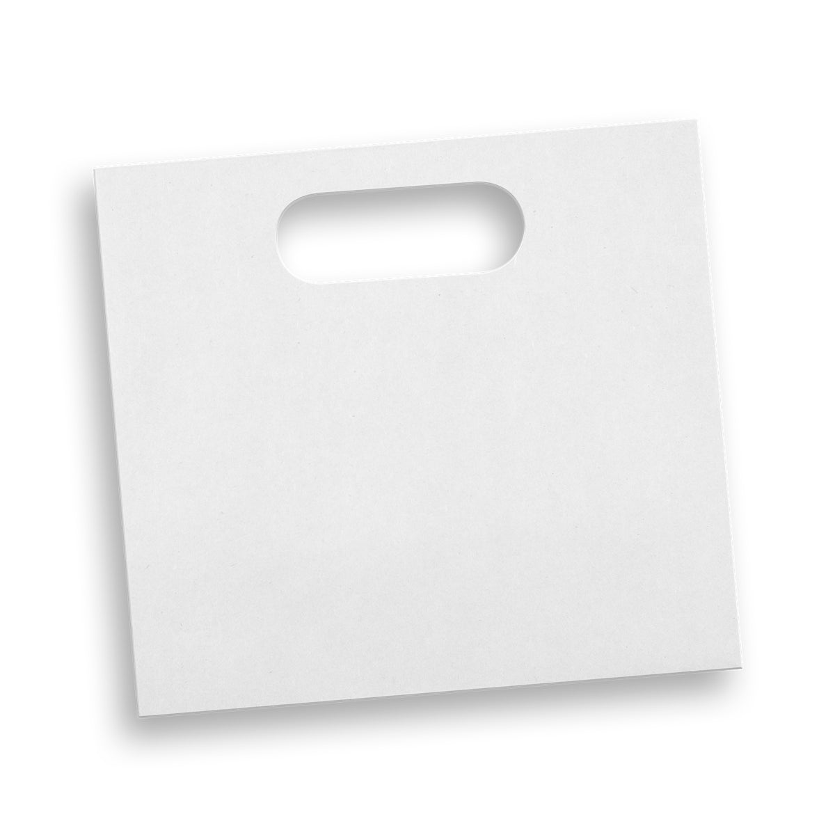 Medium Die Cut Paper Bag Landscape - White