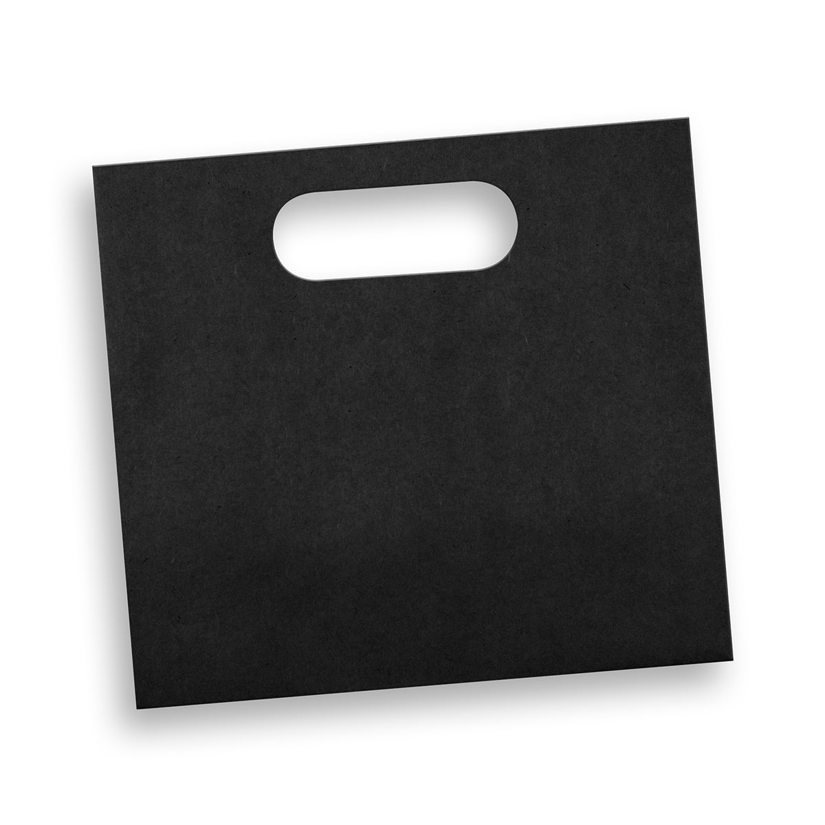 Medium Die Cut Paper Bag Landscape - Black