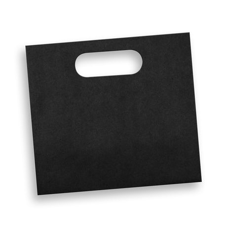 Medium Die Cut Paper Bag Landscape - Black