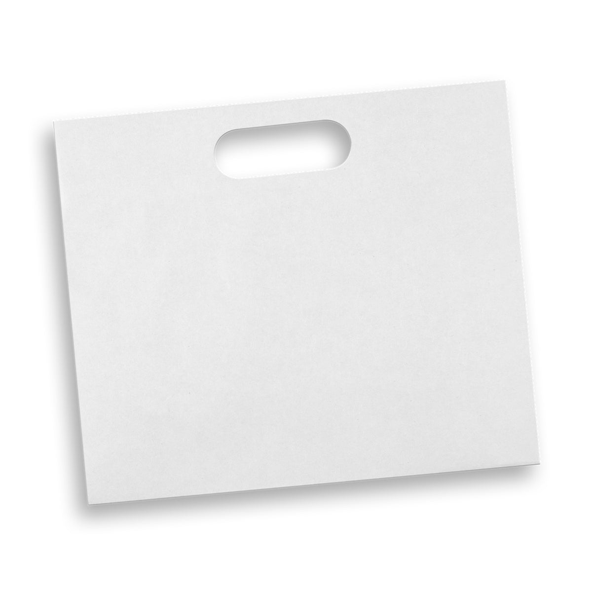 Large Die Cut Paper Bag Landscape - White