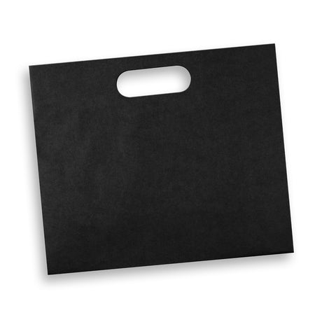 Large Die Cut Paper Bag Landscape - Black