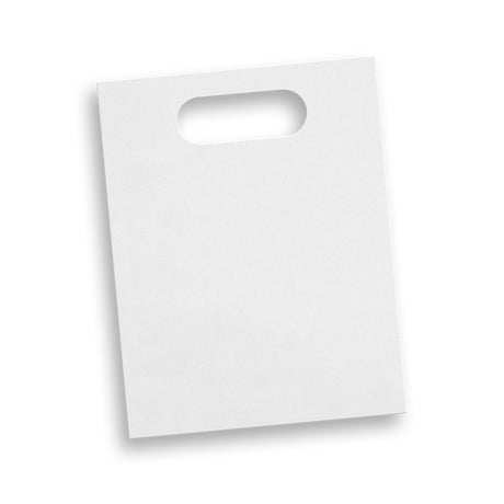 Medium Die Cut Paper Bag Portrait - White