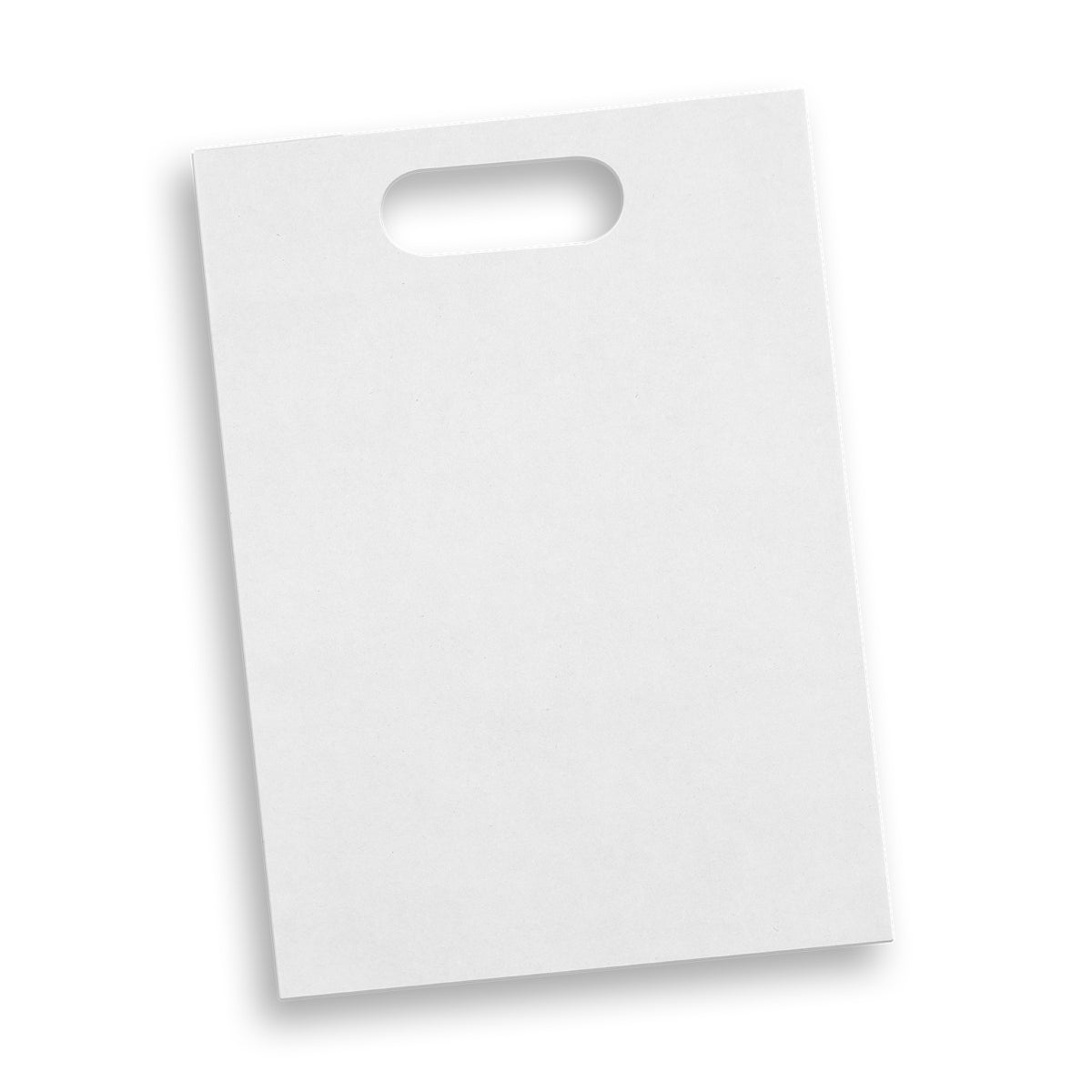 Large Die Cut Paper Bag Portrait - White