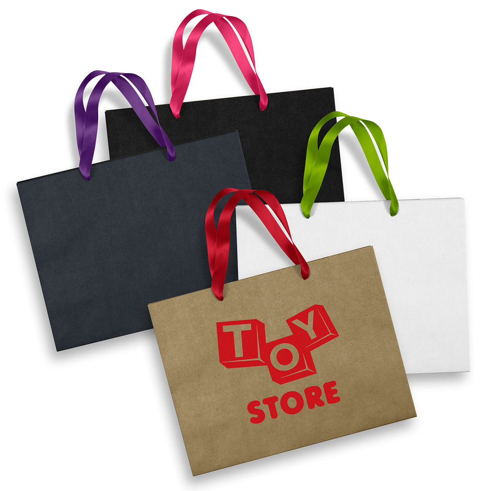 Large Ribbon Handle Paper Bag - Main