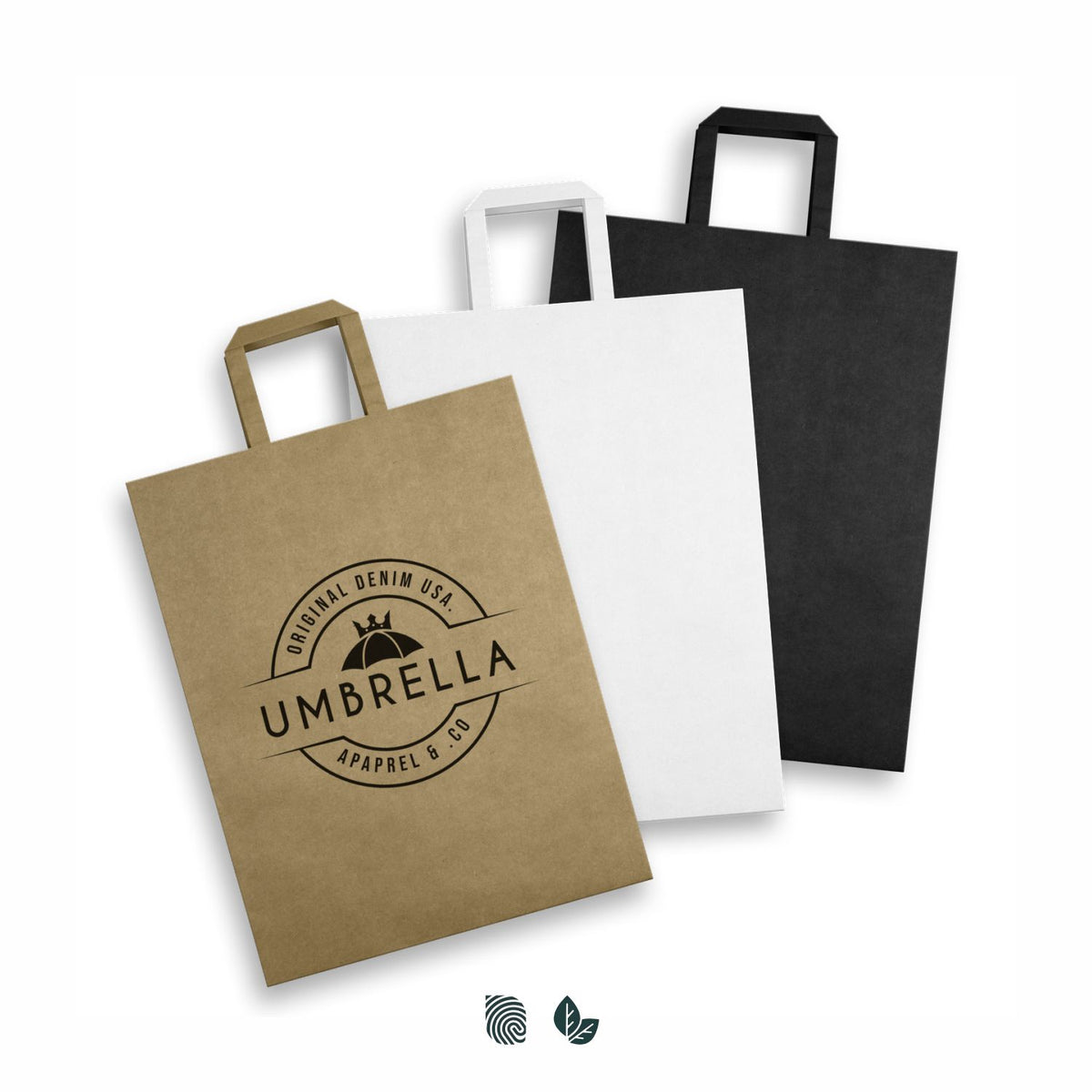 Extra Large Flat Handle Paper Bag Portrait - Impact Aware