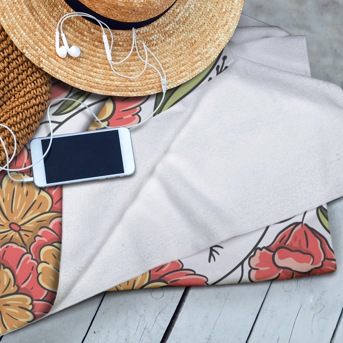 Ocean XL Beach Towel - Full Colour - Feature