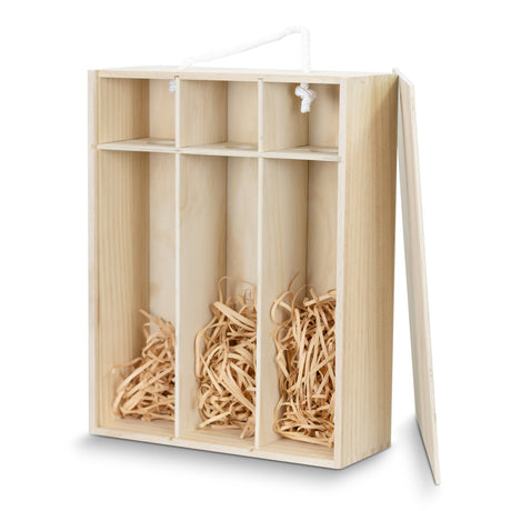 Tuscany Wine Gift Box - Triple - Open