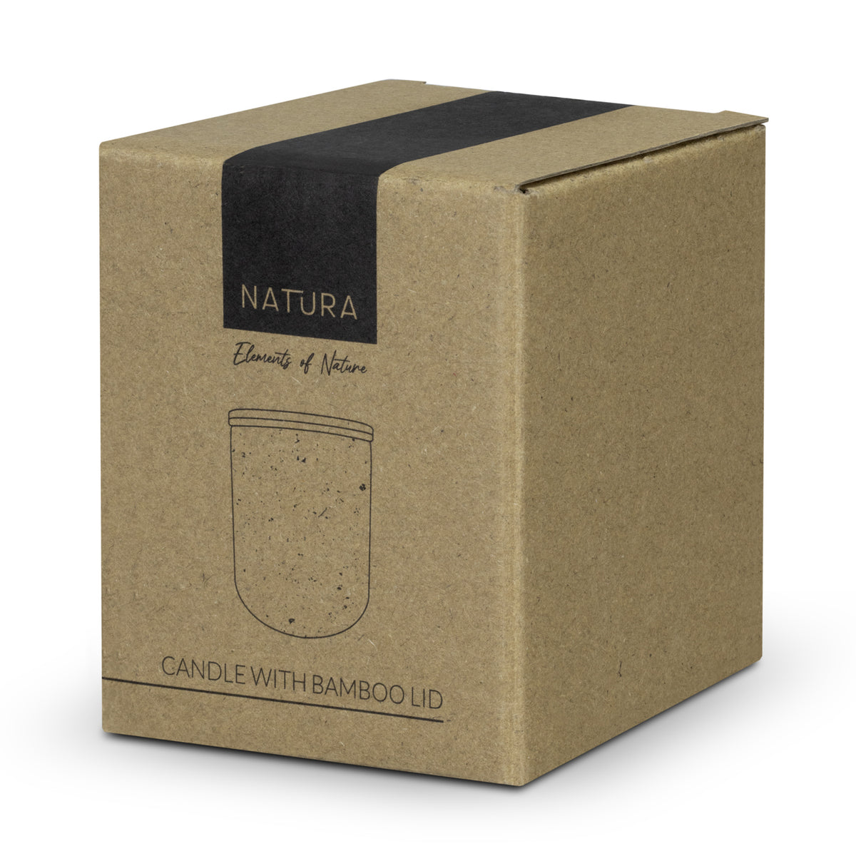 NATURA Candle with Bamboo Lid - Gift Box