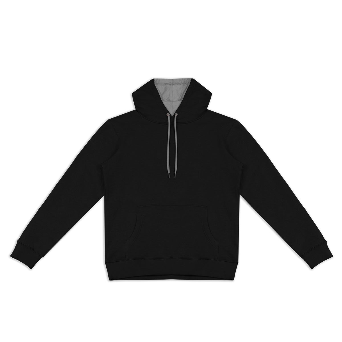 TRENDSWEAR Studio Contrast Unisex Hoodie - Black/Light Grey