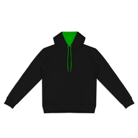 TRENDSWEAR Studio Contrast Unisex Hoodie - Black/Bright Green