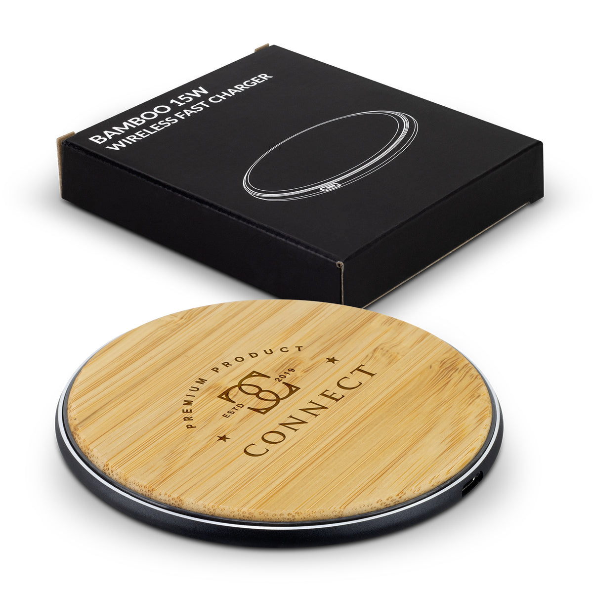 Bamboo 15W Wireless Fast Charger - Main