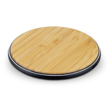Bamboo 15W Wireless Fast Charger - Natural/Black