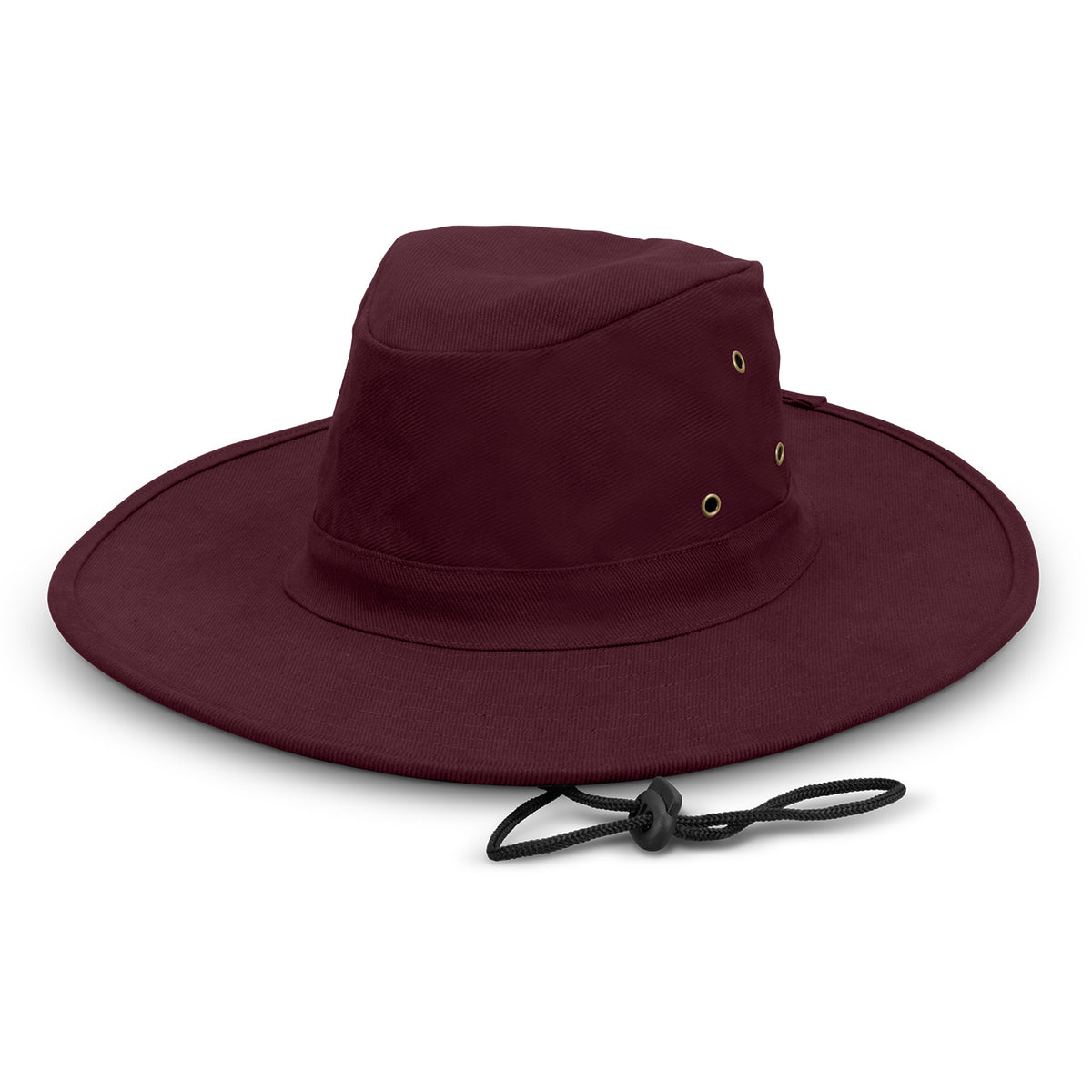 Austral Wide Brim Hat - Burgundy