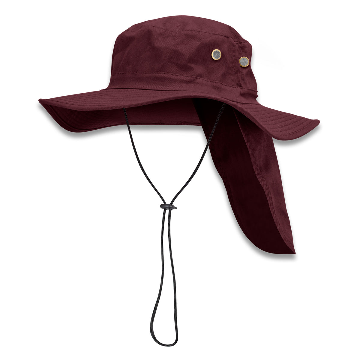 Legionnaire Wide Brim Hat - Burgundy