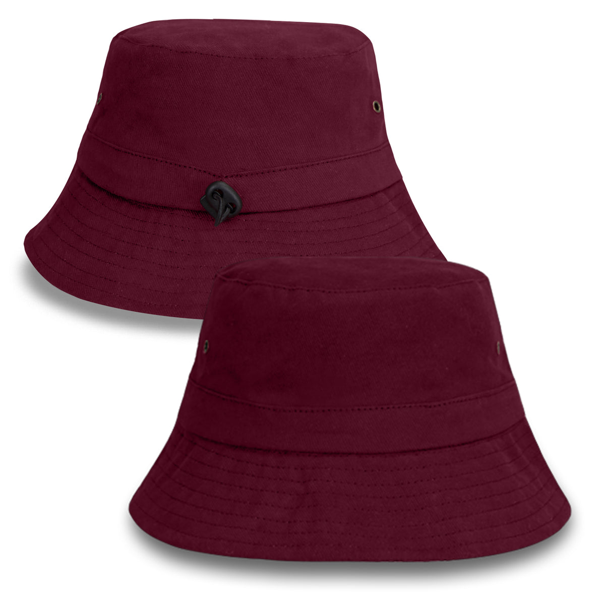 Explore Bucket Hat - Burgundy