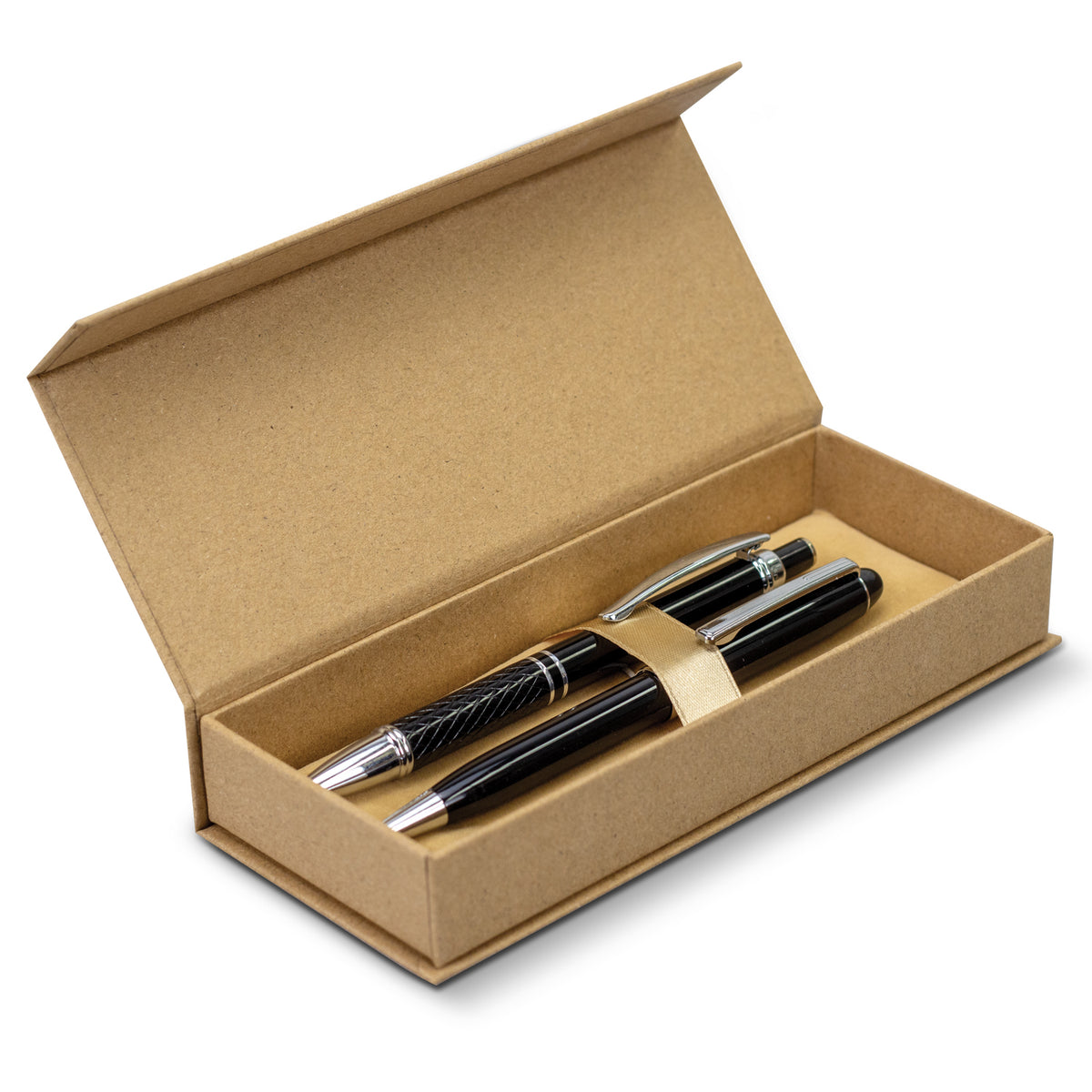 Monaco Kraft Gift Box - Two Pens