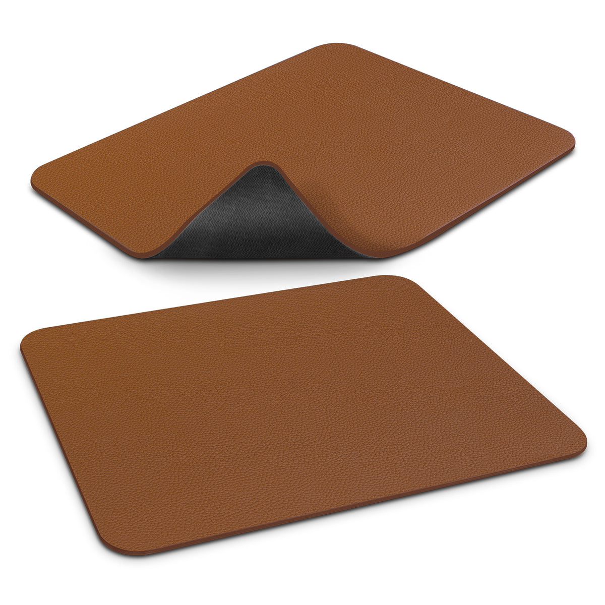 Leatherette Mouse Mat - Brown