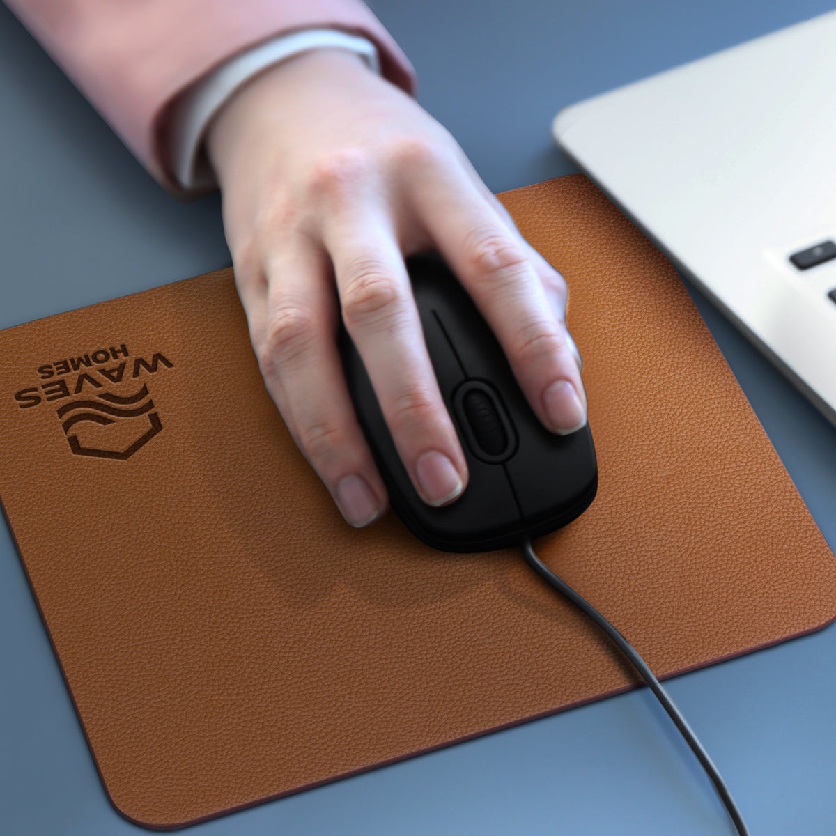 Leatherette Mouse Mat - Feature