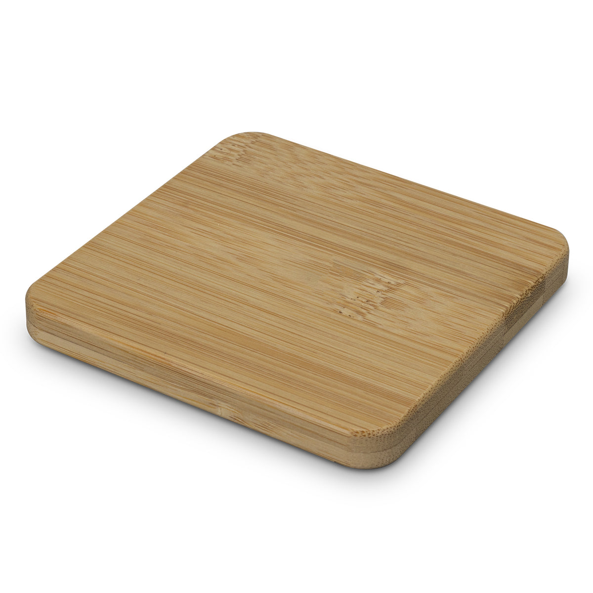 Bamboo Bottle Opener Coaster - Square - Natural
