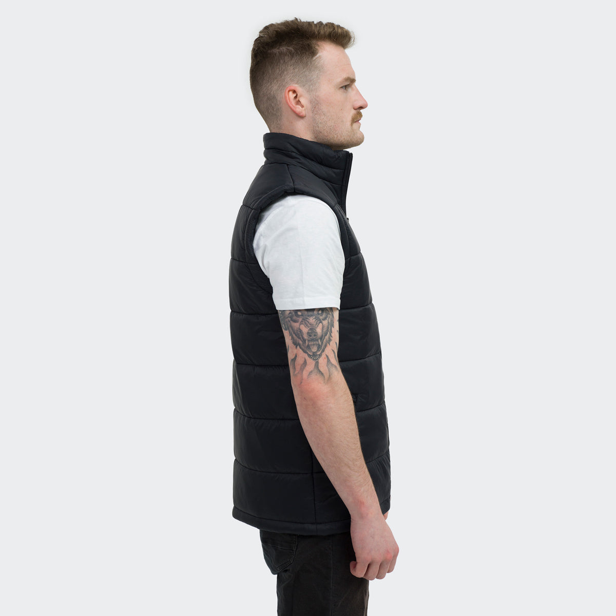 TRENDSWEAR Milford Mens Puffer Vest - Side