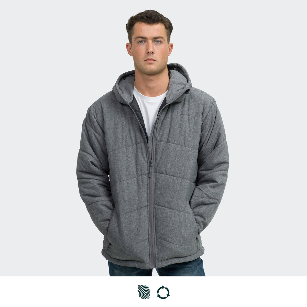 TRENDSWEAR Newport Mens Puffer Jacket - Impact Aware