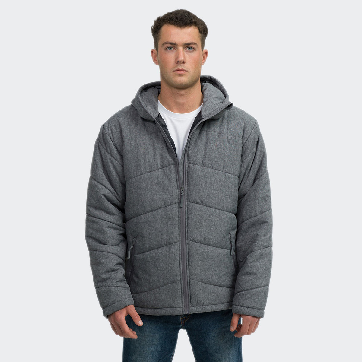 TRENDSWEAR Newport Mens Puffer Jacket - Front