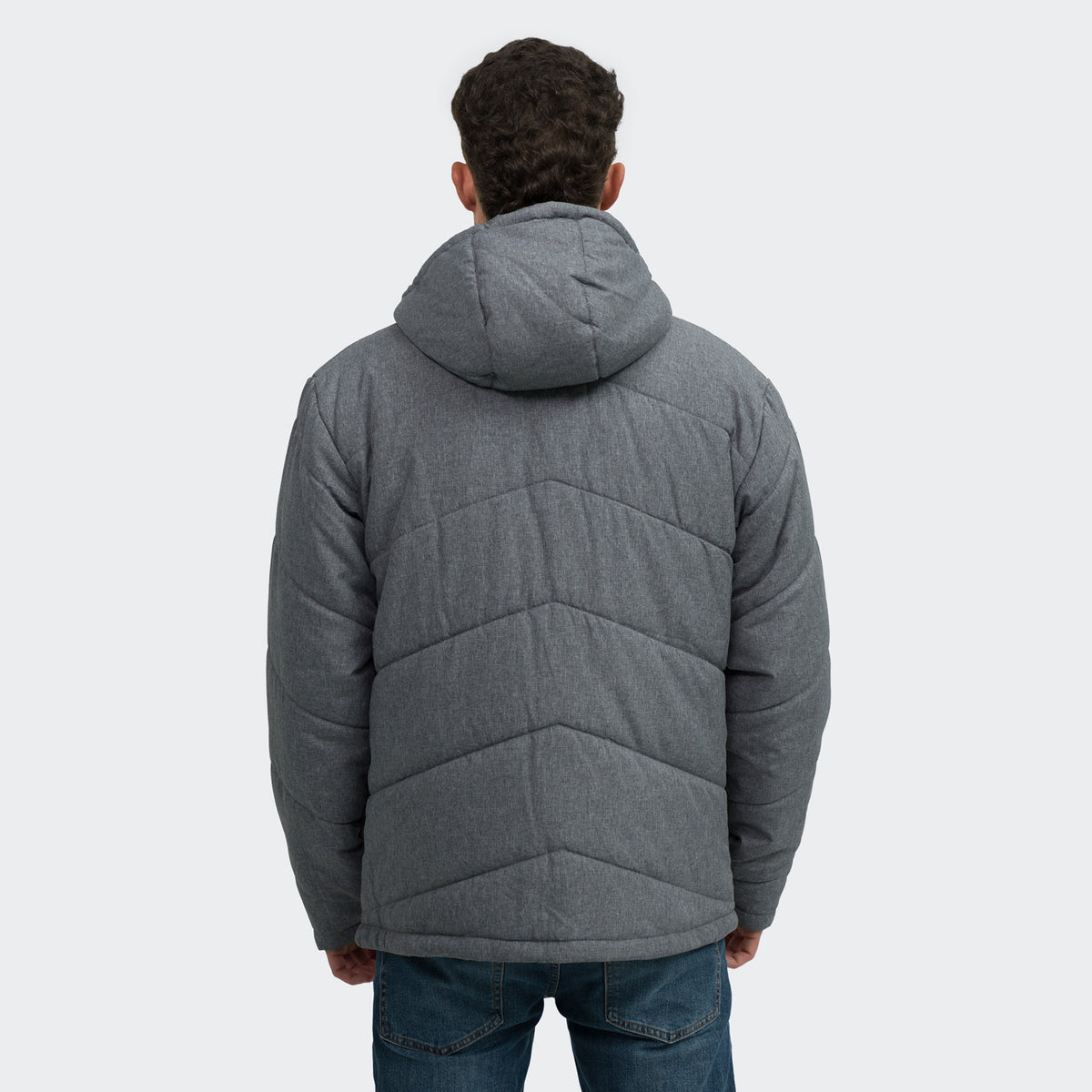 TRENDSWEAR Newport Mens Puffer Jacket - Back