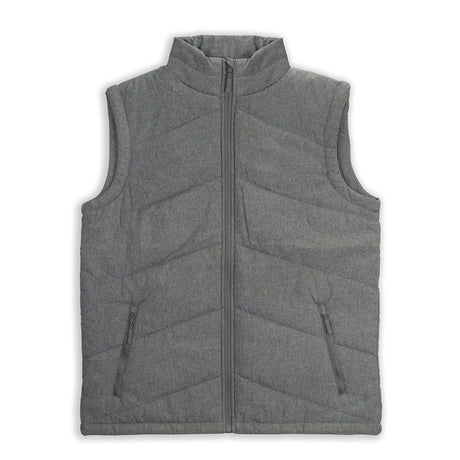 TRENDSWEAR Newport Mens Puffer Vest - Heather Charcoal