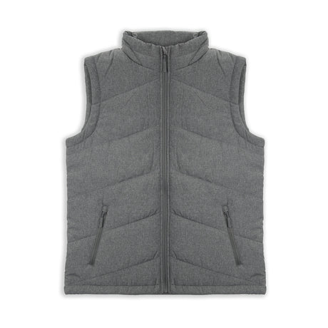 TRENDSWEAR Newport Womens Puffer Vest - Heather Charcoal