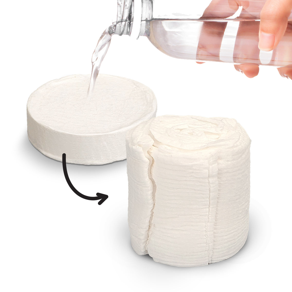 Compressed Towel - Detail