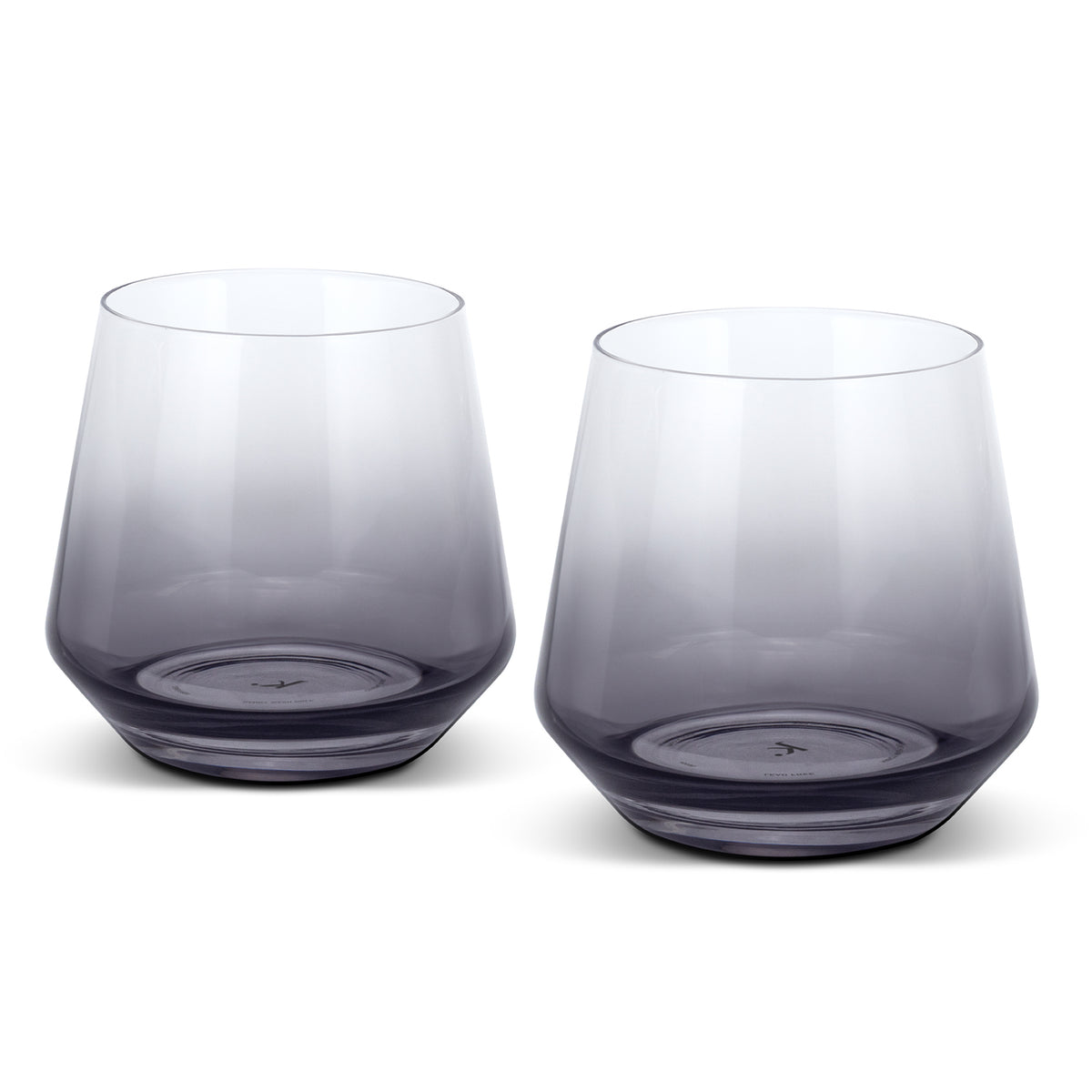 Keepsake Dusk Whiskey Glass - Set of 2 - Clear/Smoke