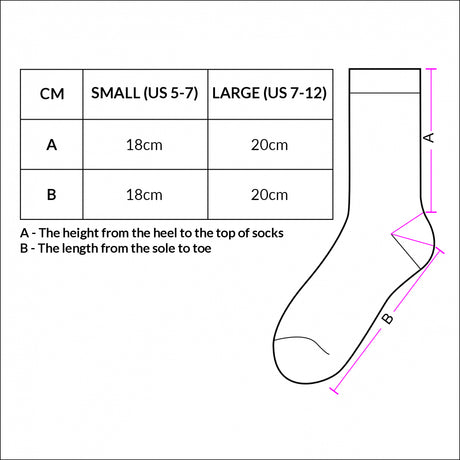 June Business Socks - Sizing