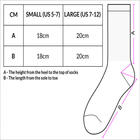 June Crew Socks - Sizing