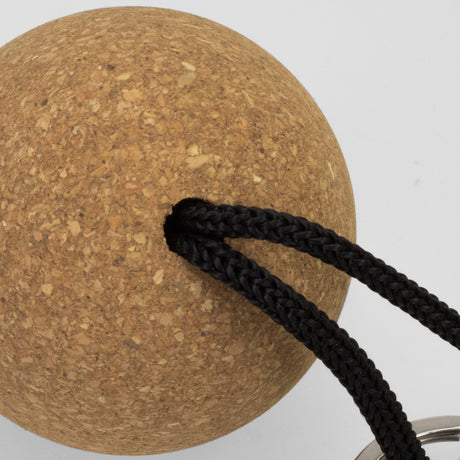 Cork Floating Key Ring - Round - Detail