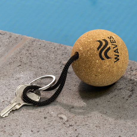 Cork Floating Key Ring - Round - Feature