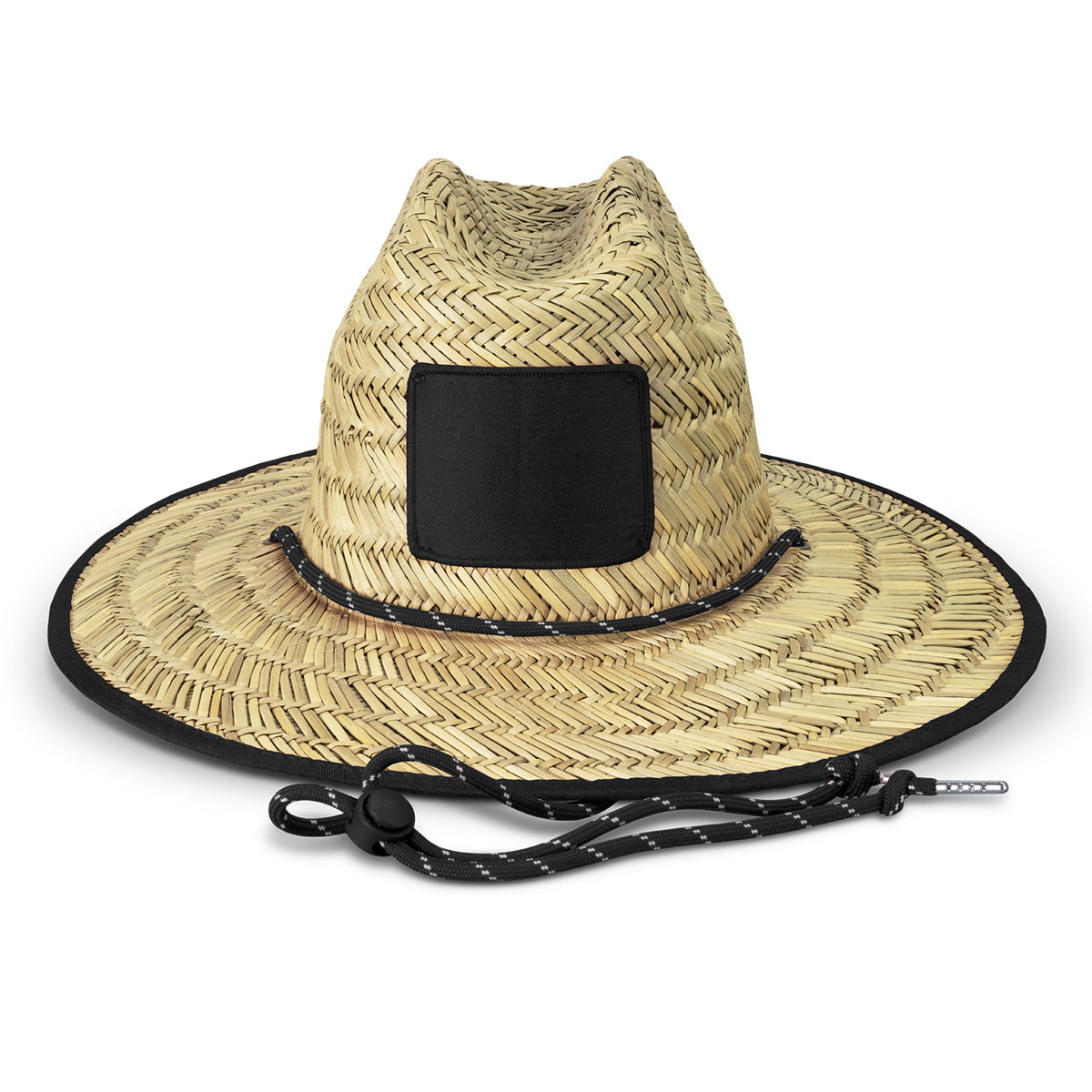 Tiki Straw Hat - Black